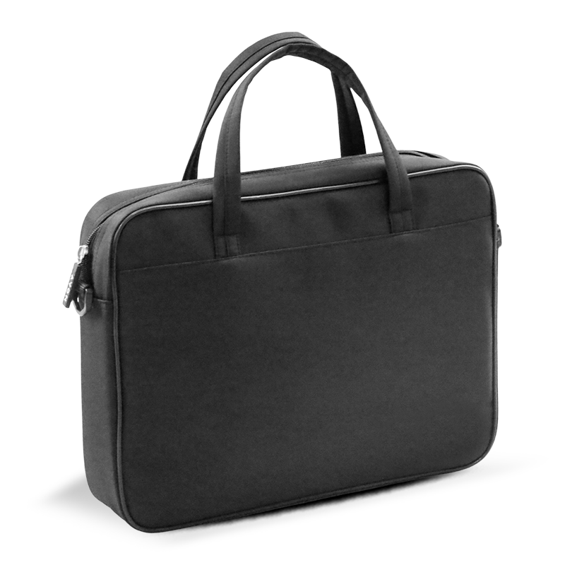 Beg Dokumen Perniagaan Oxford Lelaki dengan Logo Custom-Penganjur Fail Zippered Multi-Comparment