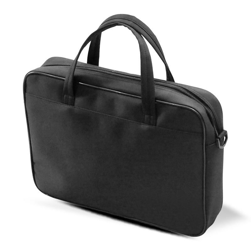 Beg Dokumen Perniagaan Oxford Lelaki dengan Logo Custom-Penganjur Fail Zippered Multi-Comparment