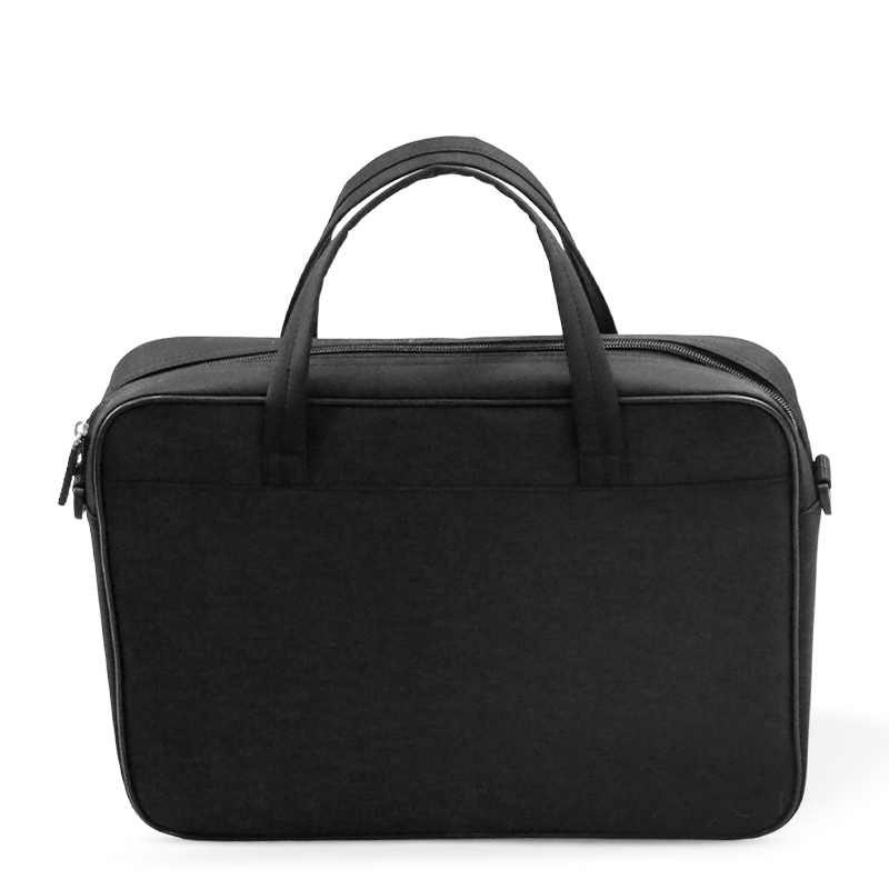 Beg Dokumen Perniagaan Oxford Lelaki dengan Logo Custom-Penganjur Fail Zippered Multi-Comparment
