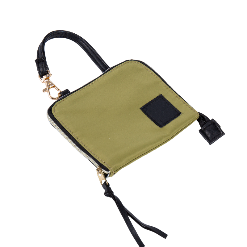 Kantung dompet ritsleting bulat padat