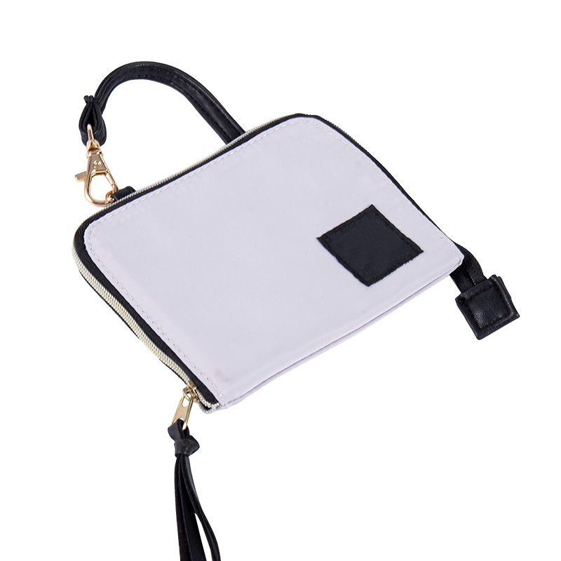 Kantung dompet ritsleting bulat padat