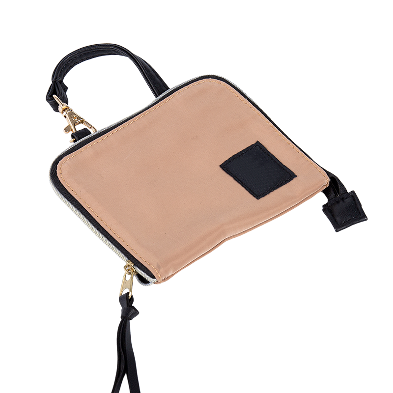 Kantung dompet ritsleting bulat padat