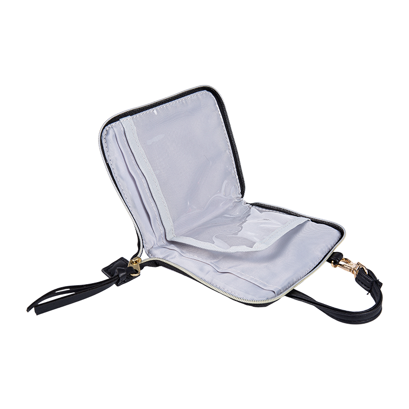 Kantung dompet ritsleting bulat padat